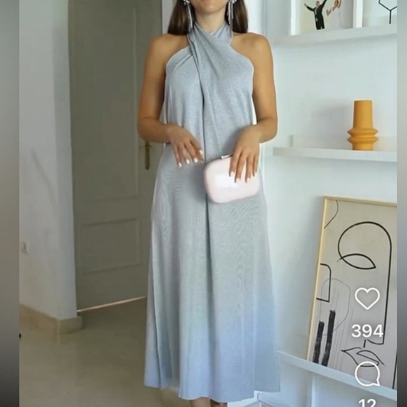 NWT ZARA * Dress size S and M Grey - Picture 4 of 16